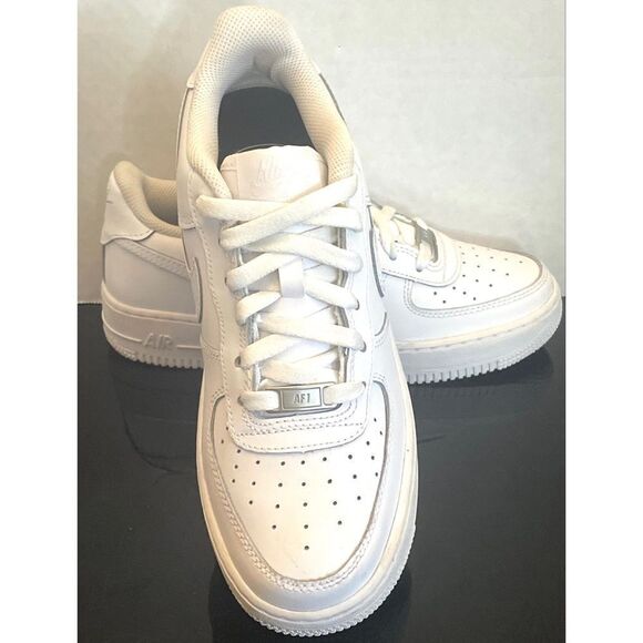 Nike | Shoes | Nike Airforce Low White Dh 292111 Sneakers  Nike Air Force 1 Low White DH 2920-111 Sneakers Triple White Size 7Y WMS 8.5